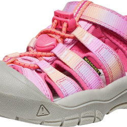 KEEN 中性儿童 Newport H2 凉鞋, 桃红色/兰花花瓣