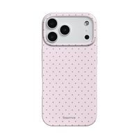 Reownest iPhone 17 Pro Max手机壳,波尔卡圆点手机壳,可爱时尚波点图案美学设计手机壳,柔软 TPU 外壳,超薄硅胶,防震保护套适用于 iPhone 17