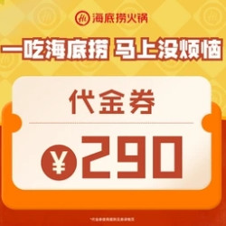 海底捞 290元代金券