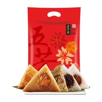 五芳斋 嘉兴大肉粽蛋黄肉粽豆沙蜜枣栗子 1160g-6荤4素 粽子礼袋