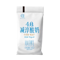 认养 4.0g蛋白减淳酸奶100g*16袋