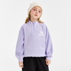 Mini Peace 太平鸟童装男童女童卫衣简约百搭时尚套头摇粒绒立领上衣儿童