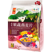 悠采 中粮果蔬燕麦片 高纤全谷物 600g(30g*20袋)