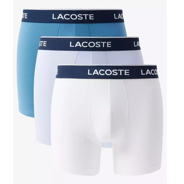 LACOSTE 男士平角内裤 3件装