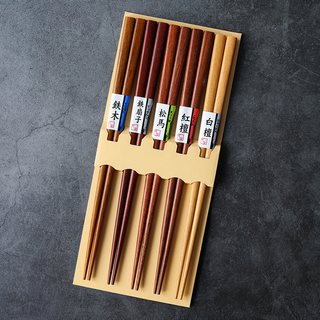 KINGZUO 铁木 5双装 实木筷子