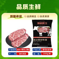领食鲜生 澳洲谷饲雪花翼板牛排 480g