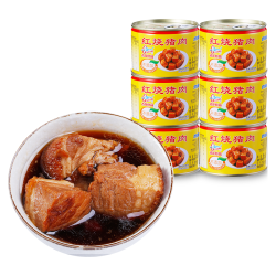 古龍 古龙熟食肉罐头红烧猪肉罐头256g厦门特产速食方便食品下饭菜家庭应急 红烧猪肉256g*3罐