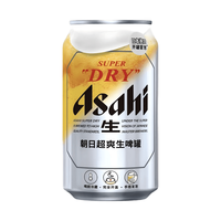 朝日 超爽生啤 340ml*24罐 整箱装