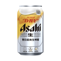 朝日 超爽生啤 340ml*24罐 整箱装