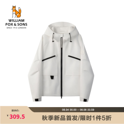 William fox&sons 新型三防户外面料人体工学立体裁剪机能轻户外男女同款仿冲锋夹克