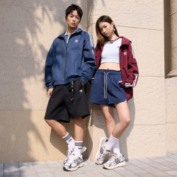 adidas 经典通勤百搭休闲运动连帽夹克 男女款