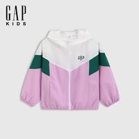 Gap 女童吸湿速干撞色连帽外套 675815