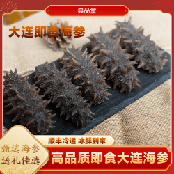 典品堂 颐口福 大连鲜活  即食海参10根（8-10cm/只）
