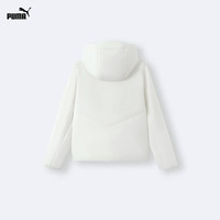 PUMA 彪马 儿童棉服 连帽立领保暖 本白 120