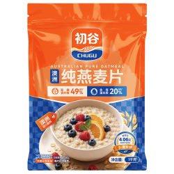 初谷 澳洲即食纯燕麦片 1000g 袋装