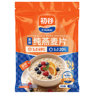 初谷 澳洲即食纯燕麦片 1000g 袋装