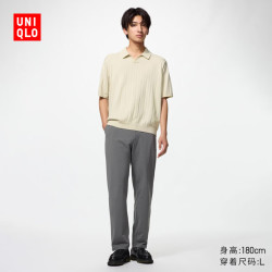 优衣库 482763 DRY-EX速干 青灰色 M 男士休闲裤