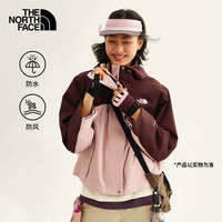 北面 26秋冬女A字廓形短款户外防风新款冲锋衣防水外套8J6X 0DA粉色 L
