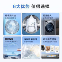 海尔 10kg变频超薄滚筒洗衣机 极夜灰