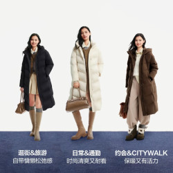 波司登 90绒羽绒服女款长款 B260245526DS