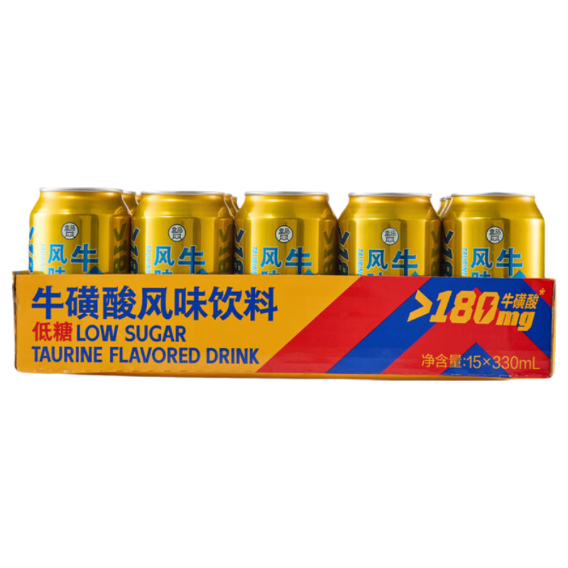 盒马 低糖牛磺酸风味饮料 330ml*15罐