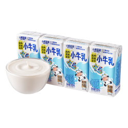 小鹿蓝蓝 钙铁锌小牛乳 添加真实牛乳 125ml*4盒