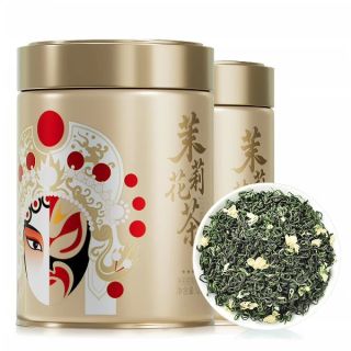 淘金币43.12元、今日必买：林湖 飘雪茉莉花茶 250g（赠茶杯+茶匙）