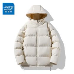 真维斯 连帽加厚棉服 男女同款
