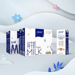 特仑苏 蒙牛特仑苏纯牛奶250ml*6盒 3.6g乳蛋白 尝鲜试用装 送礼盒装 特仑苏纯牛奶