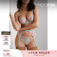 Fleur du Mal 女刺绣绢网吊袜腰带 花色2