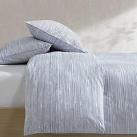 卡尔文·克莱恩 Washed Percale Wavy Stripe 3 Piece Duvet Cover Set Queen