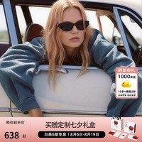 暴龙 BL3308 亮黑色偏光猫眼太阳镜