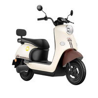 新日 丽曼电动摩托车 60v5块铅酸电池76km长续航大踏板