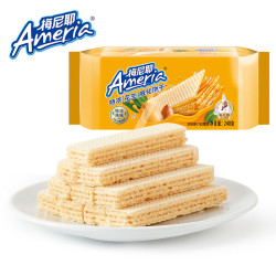 盼盼 梅尼耶威化饼干夹心酥脆饼干休闲零食品饱腹解馋下午茶代餐点心 梅尼耶花生威化饼干 240g*2包