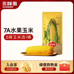 三胖蛋 7A水果玉米228g 内蒙特产 真空包装玉米棒 速食早餐 杂粮粗粮