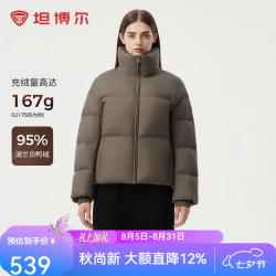 坦博尔 167g 高充绒量  95绒子泡芙羽绒服女 反季
