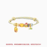 潮宏基 三丽鸥黄金串珠足金转运珠s925银手绳手链联名
