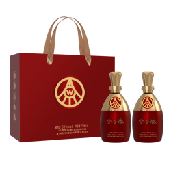 五粮浓香 五粮液股份 52度浓香型白酒500mL 2瓶 金谷春礼盒