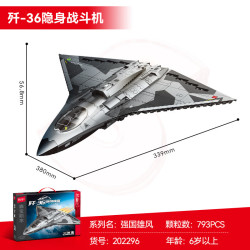 森宝积木 202296歼36隐身战斗机 793颗粒 积木玩具