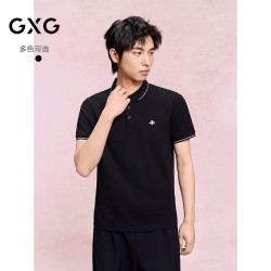GXG 男士刺绣短袖POLO衫 24年夏季