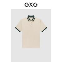 GXG 男士短袖POLO衫 精美领扣