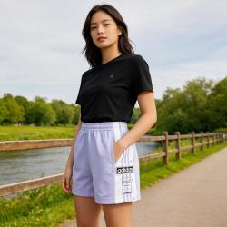 adidas 三叶草 女子 针织短裤 ADIBREAK SHORT
