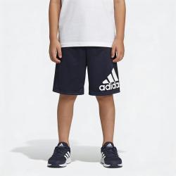 adidas 儿童裤子夏季青少年百搭透气休闲短裤男大童户外运动跑步裤