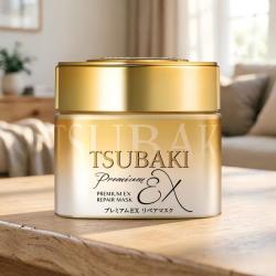 丝蓓绮 日本进口TSUBAKI丝蓓绮0秒发膜金罐180g修护滋润精华护理液旗舰店