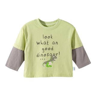 贝贝怡 撞色拼接 儿童长袖T恤