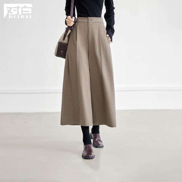 DUIBAI 女款七分阔腿 FDK096