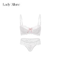 LADYALLURE 法式性感薄款蕾丝边文胸套装 LA-20240814