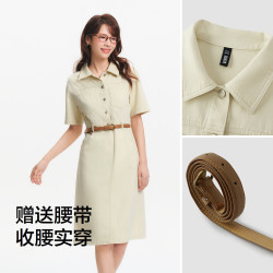 森马 商场同款 莱赛尔棉混纺 森柔连衣裙