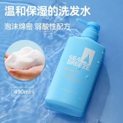 资生堂 海帆sea breeze男士洗发水洗护2合1清爽控油去屑止痒 600ml