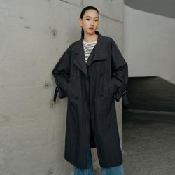 迪赛尼斯 秋高级感通勤风气质长袖风衣外套